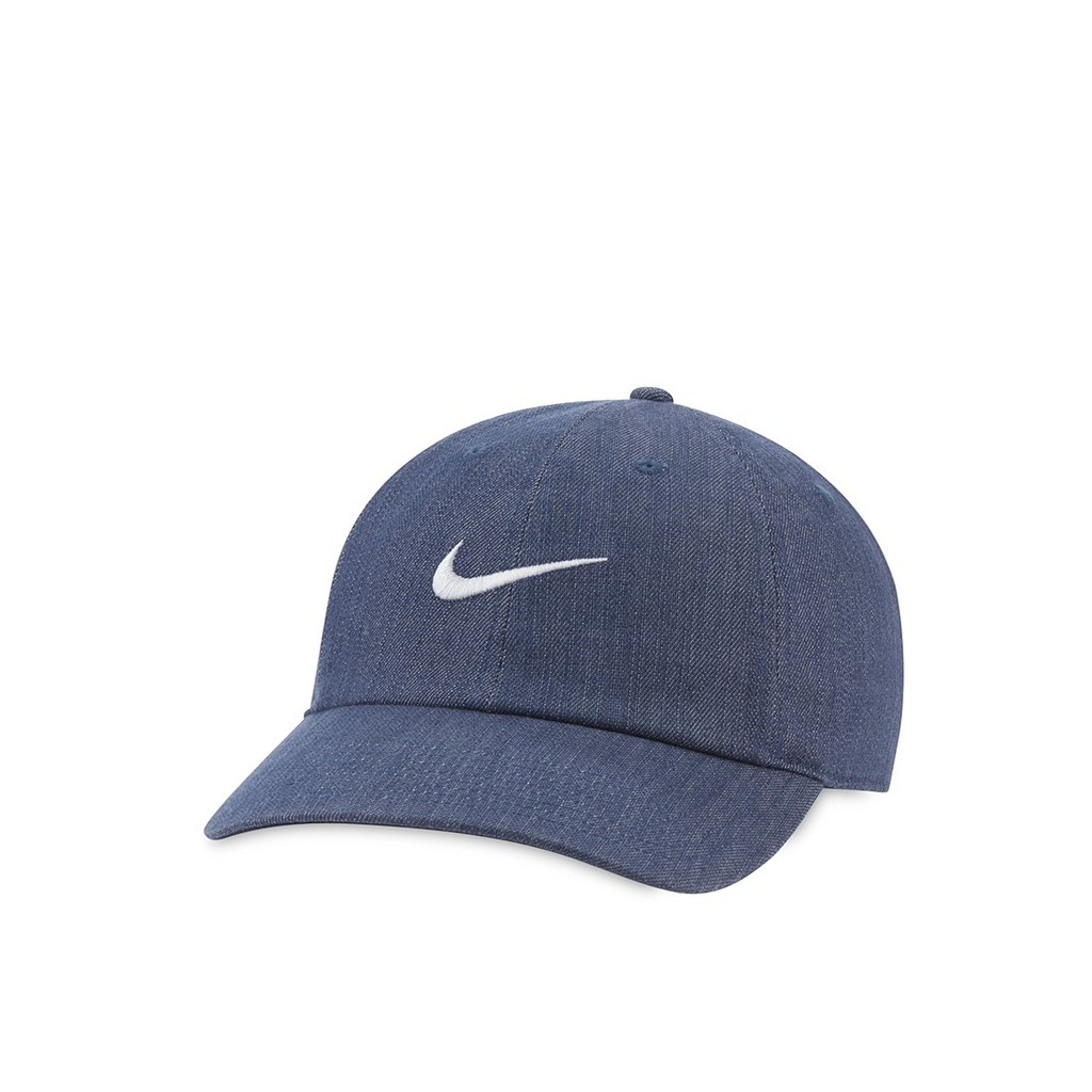 Nike Swoosh Denim NSW Heritage86 Cap Blue DJ6220-410 Topi Original