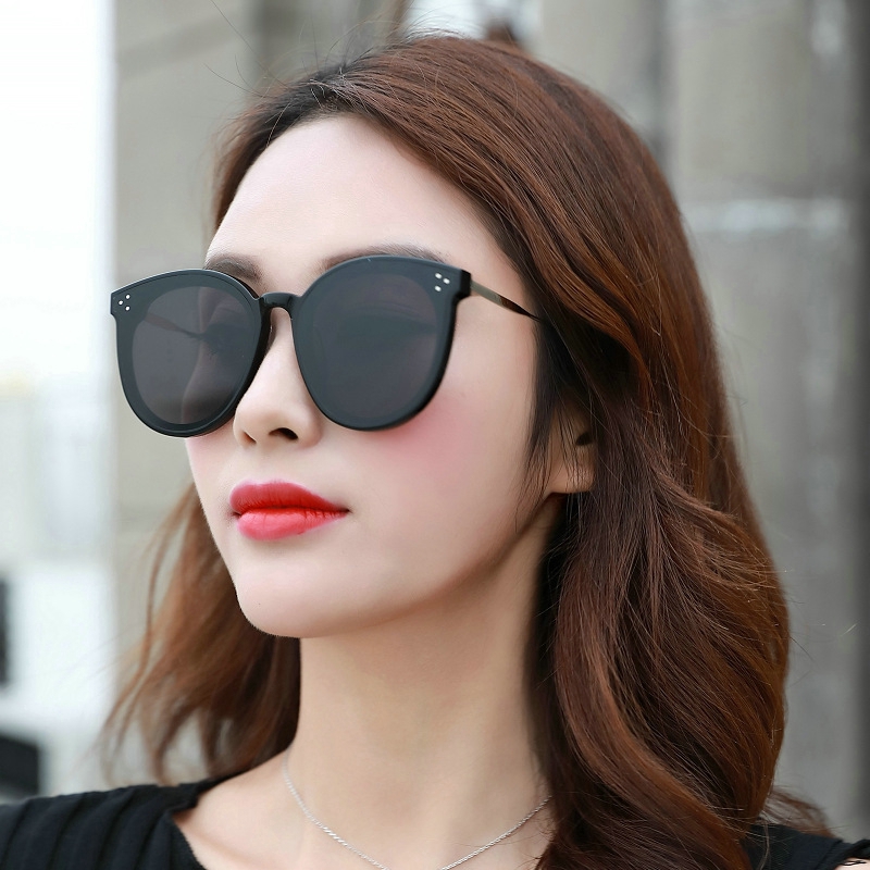 retro Korean  Mi nail street shooting UV-proof sunglasses