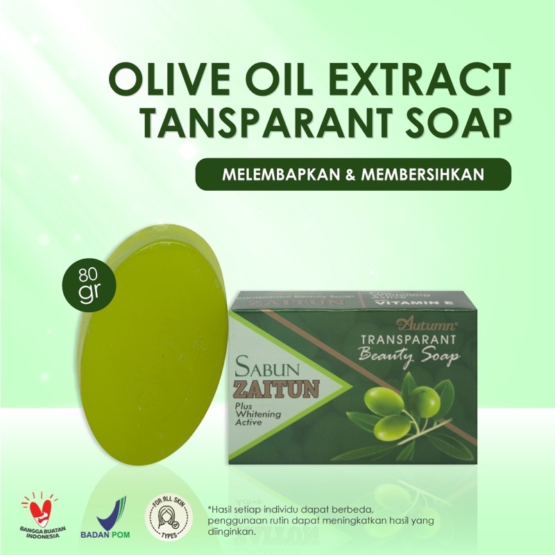 Grosir autumn transparant beauty soap zaitun