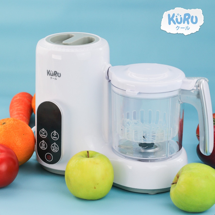 KURU FP5800 4in1 Baby Food Processor Food Maker Steamer Blender ( MPASI )