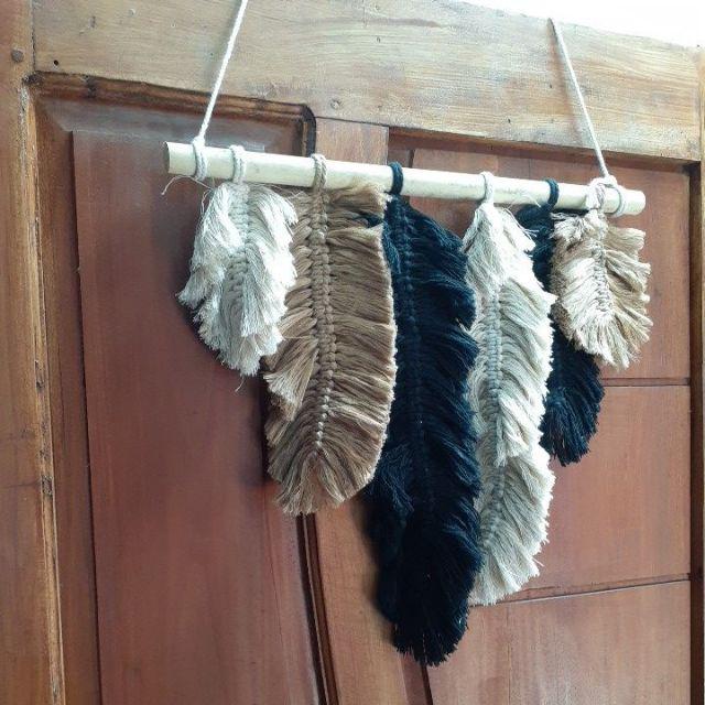 Macrame wall hanging dekorasi  kamar  aesthetic  tali makrame 