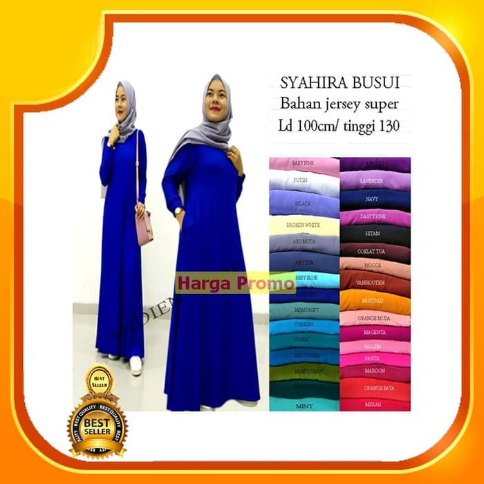 MUSLIMAH"Baju Gamis Wanita Terbaru / Gamis Busui / Baju Gamis Busui Ada kantong"