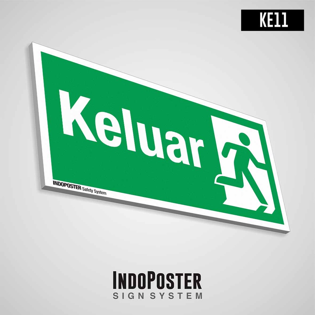 

Safety Sign Emergency Rambu K3 PVC Tanda Pintu Keluar