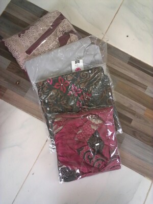 Tey-17 Batik Wanita Asj Sa Hrb026 Kenongo Kemeja Tosca Pendek