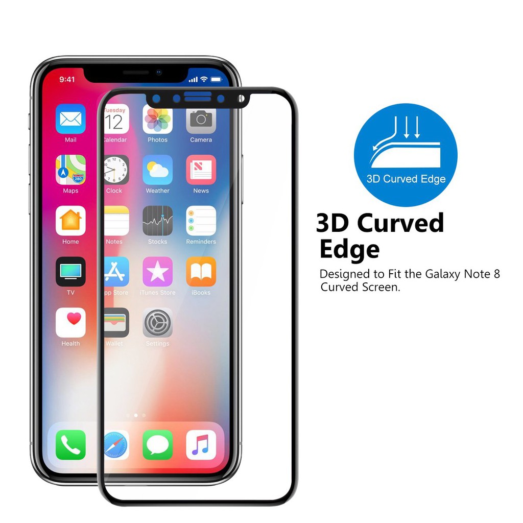 Tempered Glass Full Lem 3D Iphone 6 6 PLUS 7 7 PLUS 8 8 PLUS X XS MAX