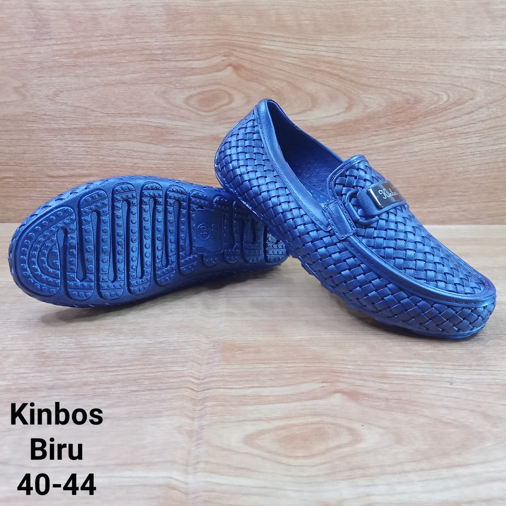 (COD) Sepatu Casual Anyam Karet Pria Kinbos M20