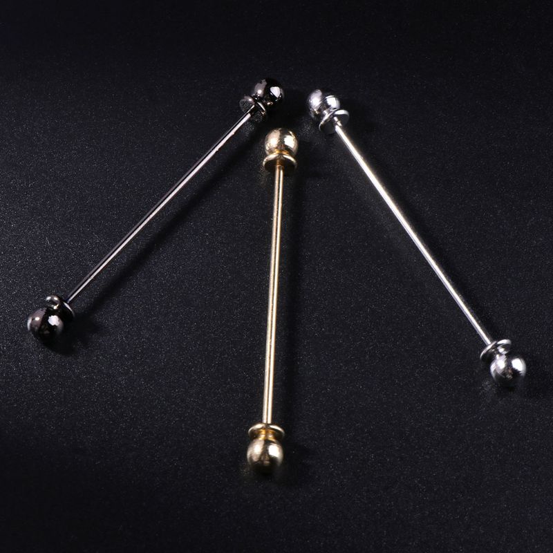 SIY  Men Shirt Pins Tie Clip Collar Clasp Luxury Business Wedding Brooch Bar Ornament