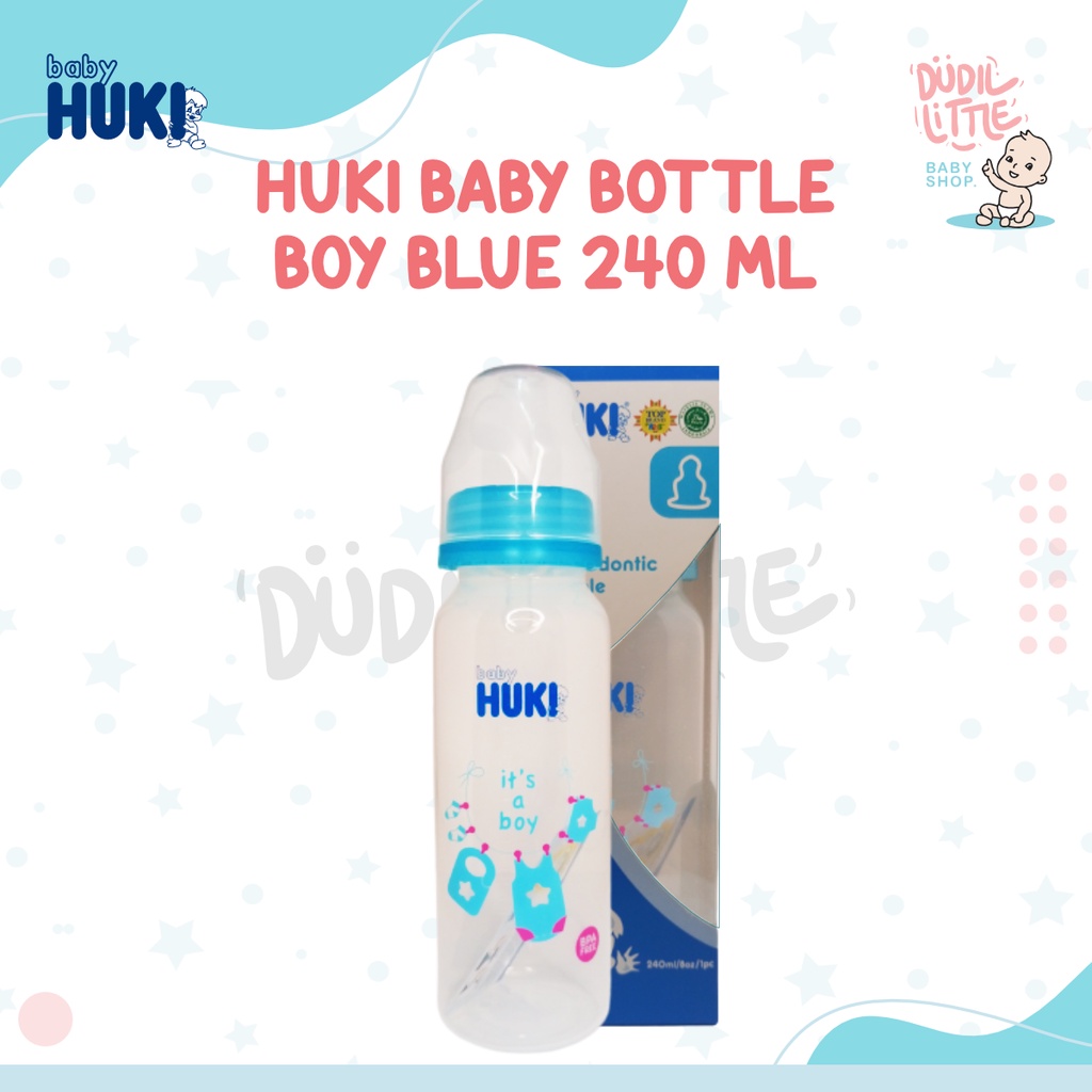 Botol Huki susu dot gepeng orthodontic Karakter Animal + Box BPA Free 120ml 240ml 100% Garansi