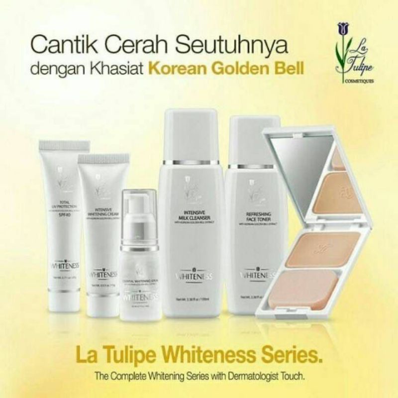 PAKET KOSMESTIK LA TULIPE WHITENESS SERIES TERPOPULER - paket kosmetik murah la tulipe