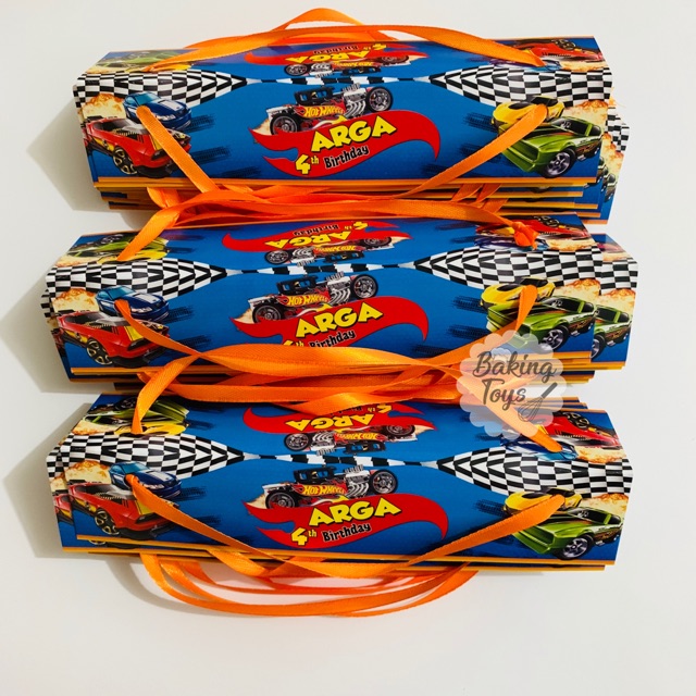 

Hot Wheels Kemasan Goodie Bag / Kantong Plastik Snack Birthday / Hampers Ulang Tahun