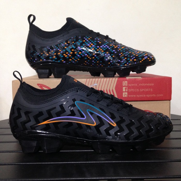 Sepatu Bola Specs Cyanide Galaxy FG Black Modular 100790 Original BNIB