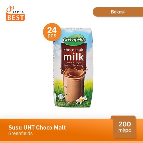 

Da2011Ca Susu Greenfields Uht Choco Malt 200 Ml - Isi 24 Pcs Xa201As