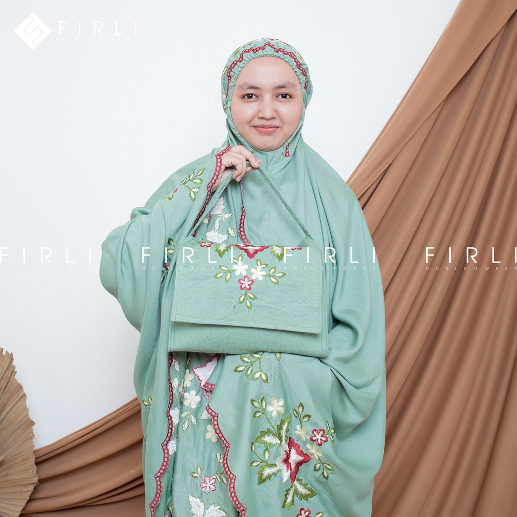 Mukena Dewasa Motif Bordir Katun Rayon Jumbo