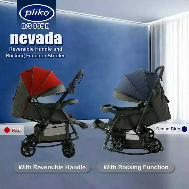 SIYA ✨ STROLLER BABY PLIKO AYUN NEVADA 395 KERETA DORONG BAYI BISA AYUN NEVADA STROLLER PACIFIC K7000