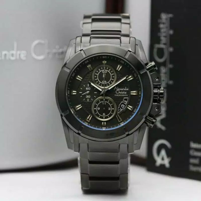 Jam Tangan Alexandre Christie AC 6226 MC Rantai Pria / Cowok Original