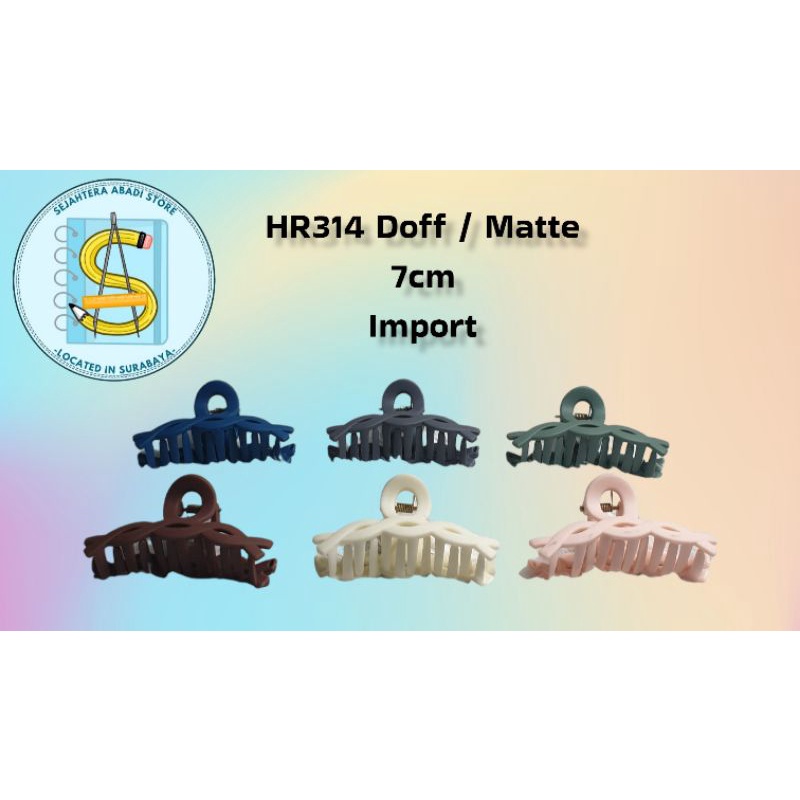 Jepit Rambut HR314 Doff / Matte 7cm / Jedai Salon Rambut / Jepitan Jedai Rambut (pcs)
