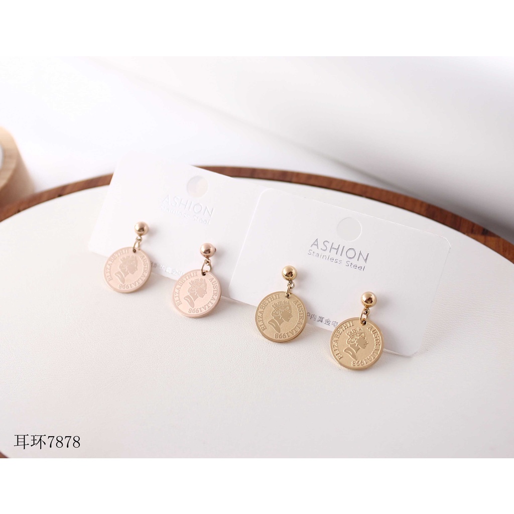 Anting titanium fashion jewellery 7878