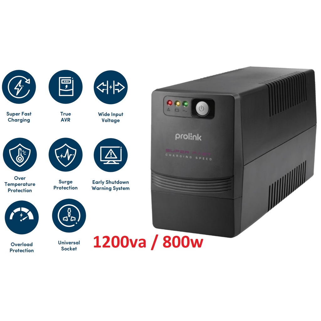 UPS 1200 Prolink 1200va 1201 SFC + Stabilizer