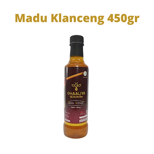 

(Multiflora) Madu Asli Murni Sehat RAW Ghaaliya Madu Trigona Madu Klanceng Nektar Multiflora 450gr