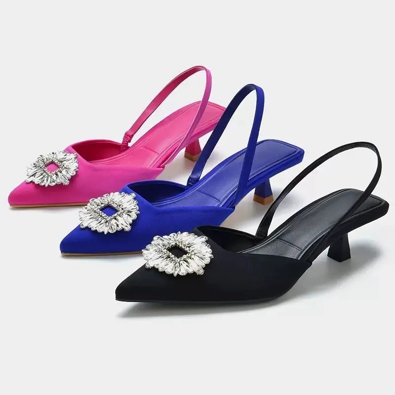 Sepatu Fuschia Shimmery Heels ZR-183