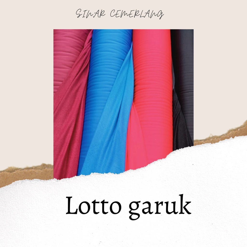 Kain Bahan Celana Training Kiloan Lotto Garuk