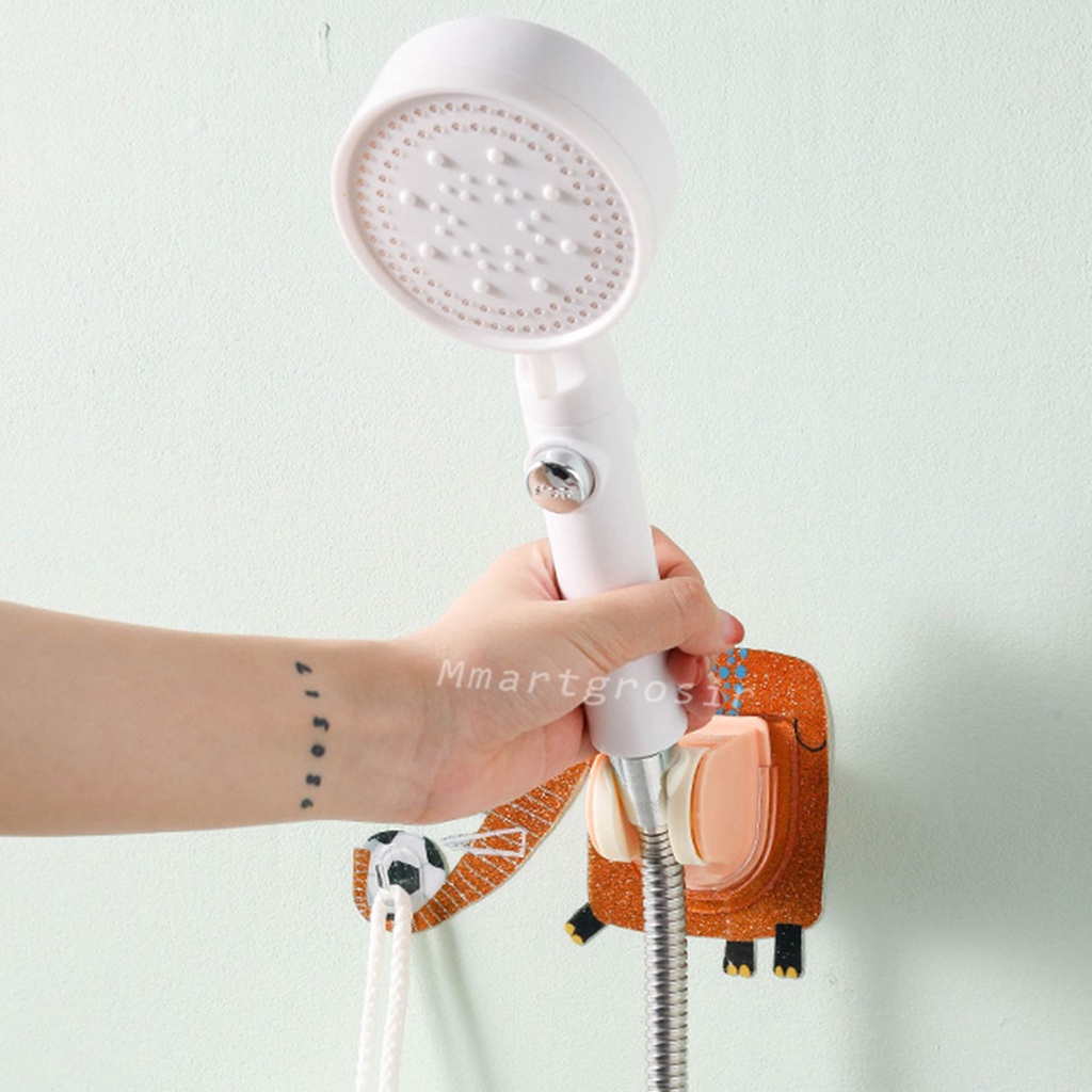 Tempelan Dinding / Hook Gantungan  / Gantungan Handshower / Tempel Gajah / 2in1