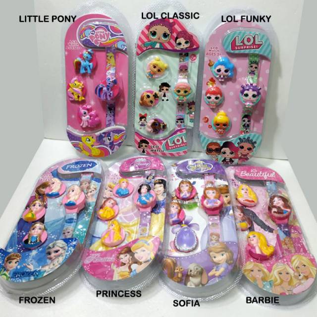 Cod Bayar Ditempat Jam Tangan Anak-Anak Fashion 4 in 1 Character