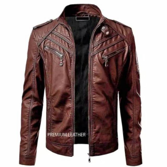 Jaket Kulit Pria Vino G sbastian jaket boy coklat