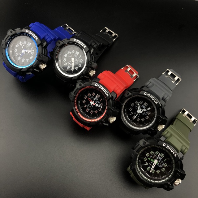 ［Ready Stock］Jam tangan sport jarum Anti AIR C-SHOCK  S1062