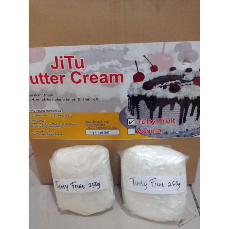 Butter Cream Tutty Fruit Jitu 250g / Butter Cream Rasa Tutty Fruit 250g Termurah Terlaris