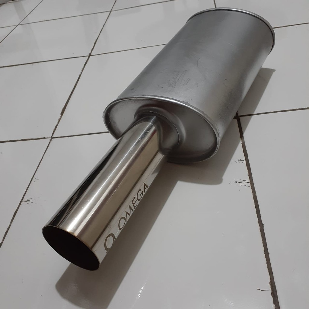 knalpot mobil omega galvanis pipa crom