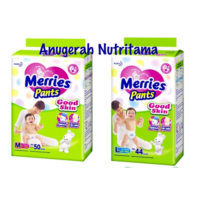 Merries Pants Good Skin &amp; Skin Protection JUMBO M50/L44/XL38/XXL28