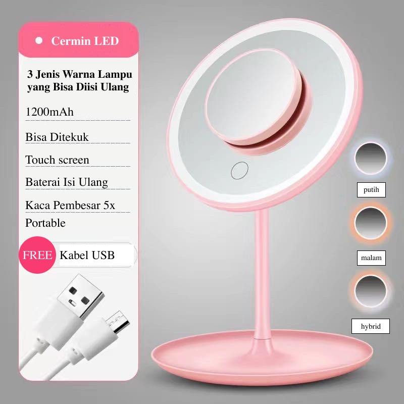 CERMIN LED / CERMIN LAMPU / CERMIN HIAS / CERMIN PORTABLE / KACA LAMPU / KACA LED / KACA HIAS