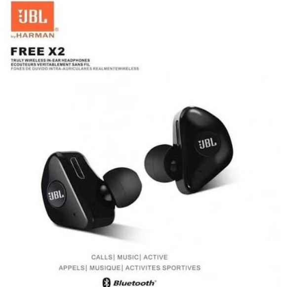 HEADSET BLUETOOTH WIRELESS JBL FREE X2 EARPHONE-HANDSFREE