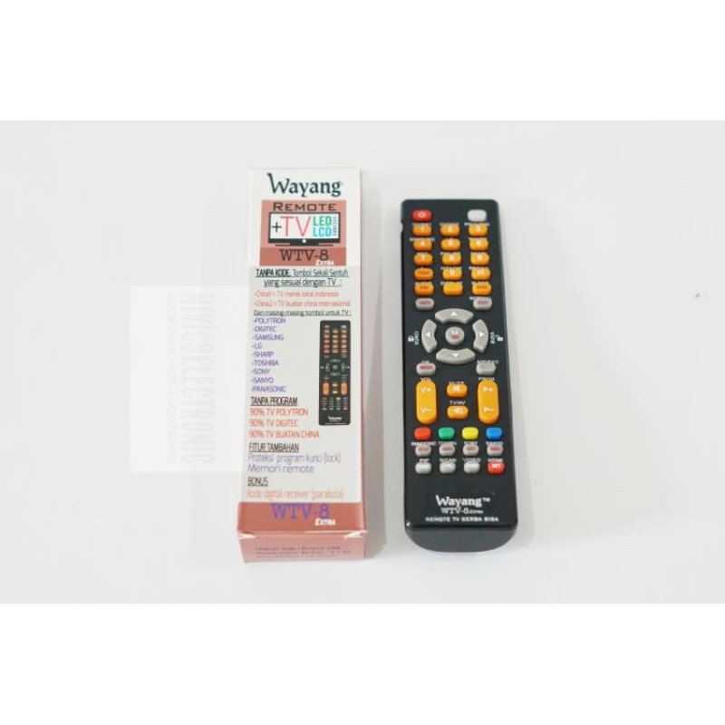 Remot tv WAYANG WTV 8 EXTRA TV LCD LED HDMI