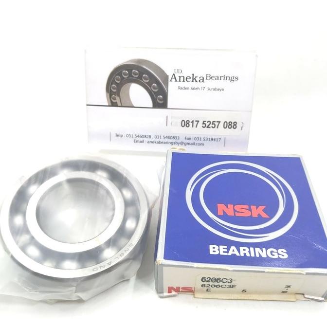 BEARING 6206 C3 POLOS NSK ENGLAND 6206C3 30X62X16 LAKER GEROBAK TOSA anekab37 Murah