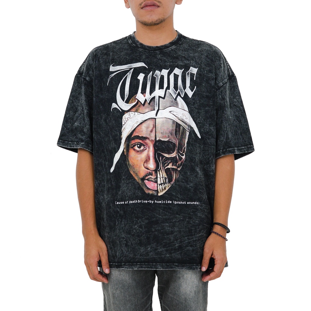 Toxic1805 Tupac Shakur Washing Oversize Tee T-Shirt Kaos