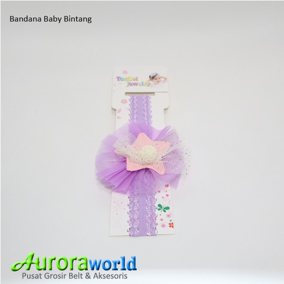 Auoraworld Official Baby Headband Bandana Bando Pita Love Bayi Premium Import Quality