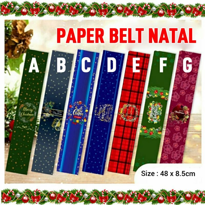 

Paper Belt Natal Merry Christmas Hampers Kado Kue Cake