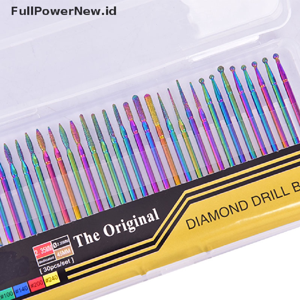 [KUKU PALSU] 10/30Pcs Nail Drill Bits Ceramic Head Nail Cuticle Polishing Manicure Art Tools .