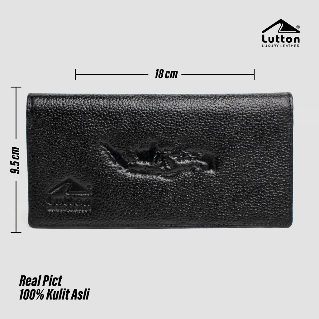 LUTTON - DOMPET KULIT SAPI ASLI 100% PRIA &amp; WANITA - DOMPET PANJANG