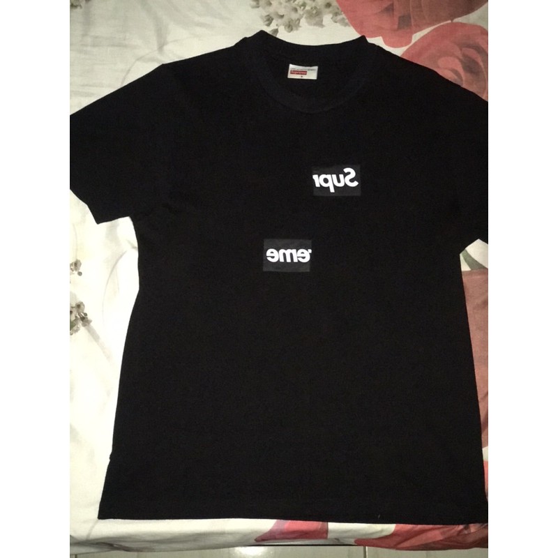 SUPREME x CDG Split Logo Box Tee Black S