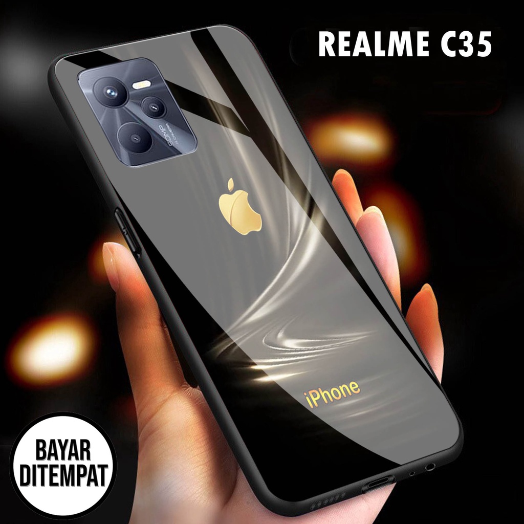 Softcase Glass [S122] REALME C35 - casing pelindung - REALME C35 - pelindung handphone - REALME C35