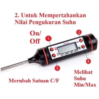 Alat Ukur Suhu Digital Food Termometer Pengukur suhu Makanan Minuman 10186