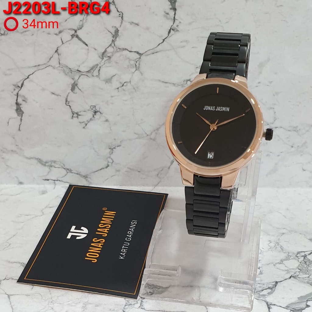 JAM TANGAN WANITA JONAS JASMIN TANGGAL AKTIF/ Jam Tangan Wanita Fashion Jonas Jasmin HL 9890 Tanggal Aktif / JAM TANGAN WANITA,JONAS JASMIN,Type=JJ2203,ORIGINAL.