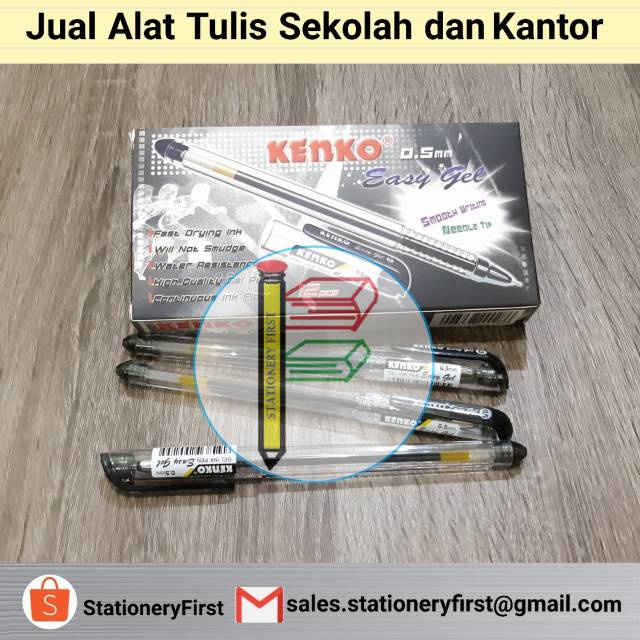 Gel Pen Kenko Easy Gel 0.5mm per Lusin