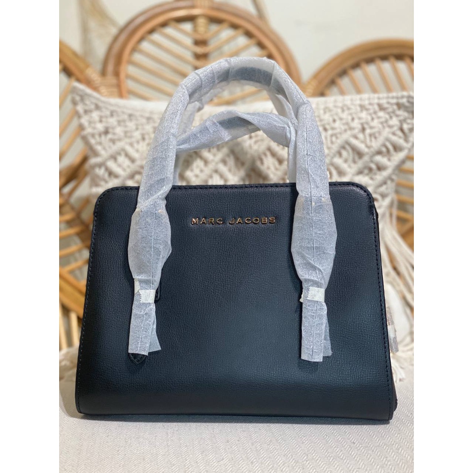 Tas Wanita Branded Marc Jacobs MJ Little Big Shot Top Handle Satchel Black - 100% Original - Hopeste