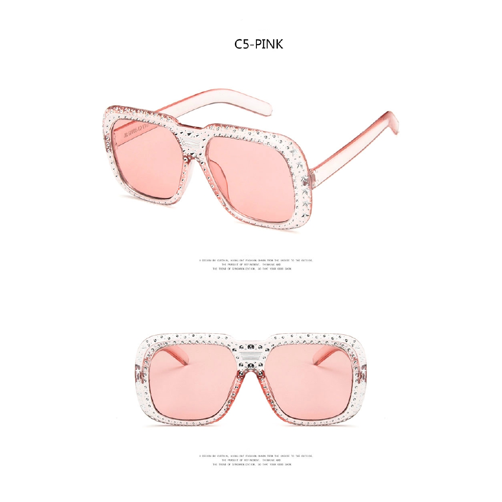 European and American fashion box-shaped personality sunglasses for men and women