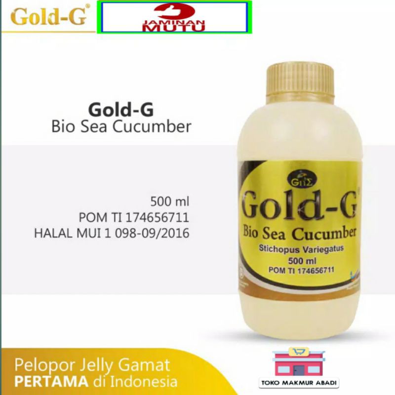 GOLD G 500ML GAMAT TERIPANG EMAS ORIGINAL ASLI