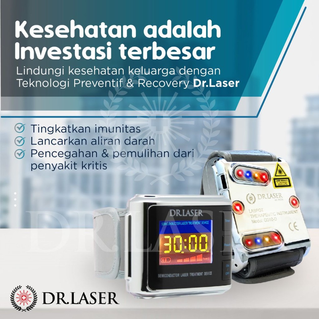 DR LASER PERFECT 10 PLUS Jam Tangan Kesehatan Terapi stroke penyakit jantung darah tinggi diabetes